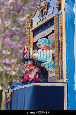 Punch and Judy Show, Hampshire, England Stock Photo