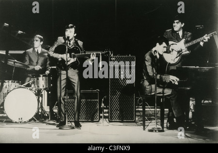 GERRY AND THE PACEMAKERS UK pop group in 1964 in film Gather No Moss Stock Photo