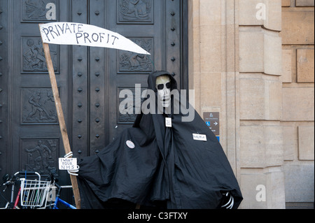 Cambridge, England. Mayday protest demostration against spending cuts in the public sector such as the NHS, National health serv Stock Photo