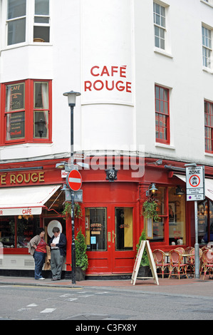 Cafe Rouge restaurant in Brighton city centre UK Stock Photo