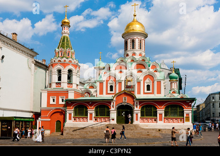 Kazan Cathedral, Red Square, Moscow, Russian Federation Stock Photo