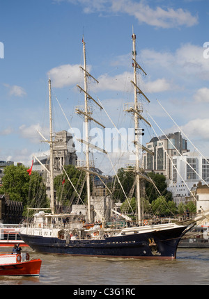 tall ship SV Tenacious Jubilee Sailing Trust sailing ship Stock Photo