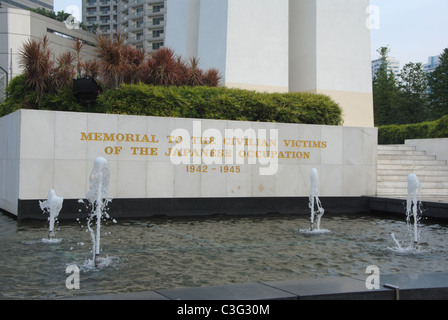 Memorial to the civilian victims of the Japanese occupation 1942-1945 Stock Photo