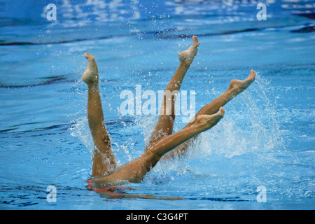 Competitors In Duet Synchronized Swimming At The 2008 Olympic Summer ...