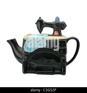 antique porcelain teapot Stock Photo