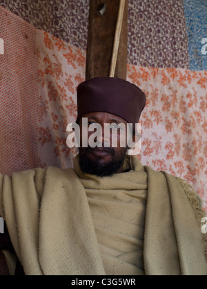 Ethiopian Orthodox Church Priest portrait Stock Photo