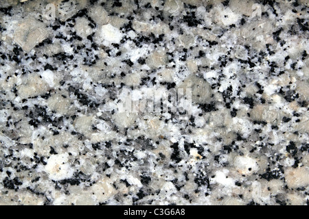 granite gray white black stone texture closeup macro Stock Photo