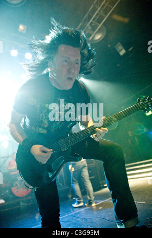 Funeral for a Friend  performing live in concert at Koko London, England - 14.10.09 (Mandatory) Stock Photo