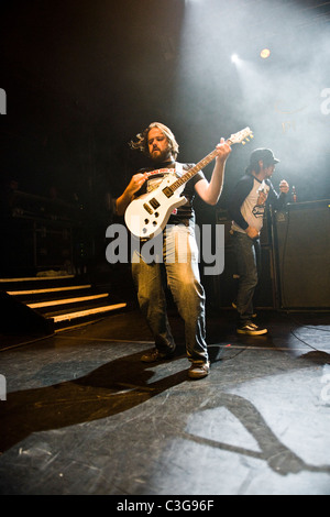 Funeral for a Friend  performing live in concert at Koko London, England - 14.10.09 (Mandatory) Stock Photo