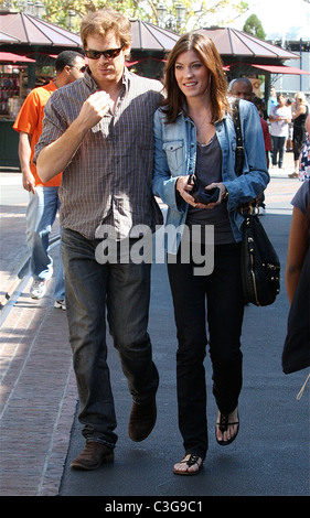 'Dexter' star Michael C. Hall and his wife and co-star Jennifer Carpenter spend the afternoon shopping Los Angeles, California Stock Photo