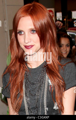 Ashlee Simpson arriving at MTV studios to appear on 'It's On with Alexa Chung'  New York City, USA - 03.09.09 Stock Photo