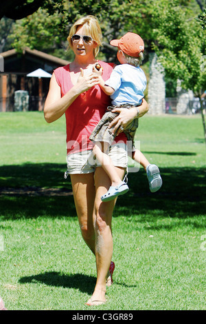 Penny Lancaster and Alastair enjoy their Labor Day bank holiday at a
