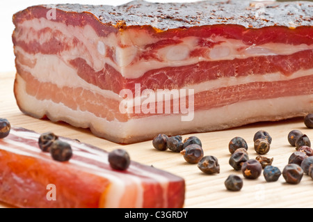 smoked ham of the Black Forest Stock Photo