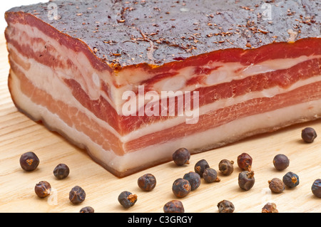 smoked ham of the Black Forest Stock Photo