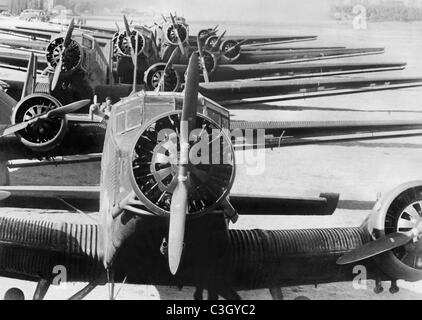 A German Junkers Ju 52 Transport Plane, Used for 'Operation Merkur,' 1941 Stock Photo