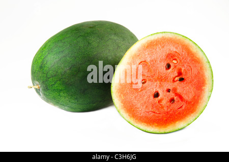 Watermelon on white background Stock Photo