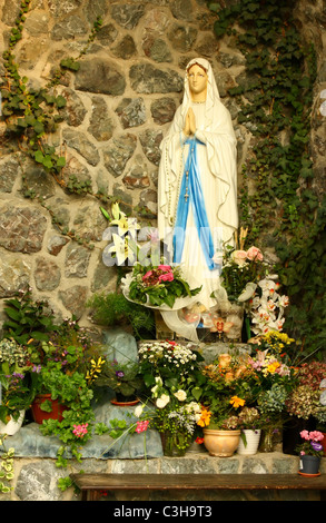 A grotto of the blessed virgin Mary Stock Photo