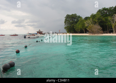 The northern part of the island of Borneo belongs to Malaysia, and is a stunning destination for tourists. Stock Photo