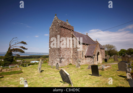 St. Madoc's Church, Llanmadoc, Gower, Wales, UK Stock Photo