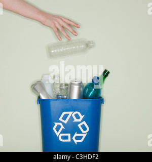 Plastic bottles recycling Stock Photo