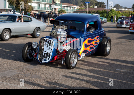 Hot Rod with Custom Paint Job Stock Photo