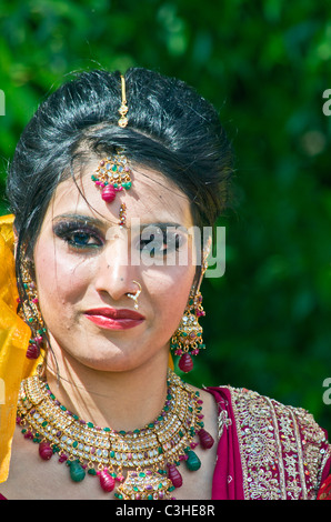 A Bashakhi Meal in Banglatown , London, UK Stock Photo