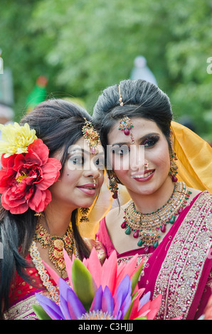 Bashakhi Meal in Banglatown 2011, London, UK Stock Photo