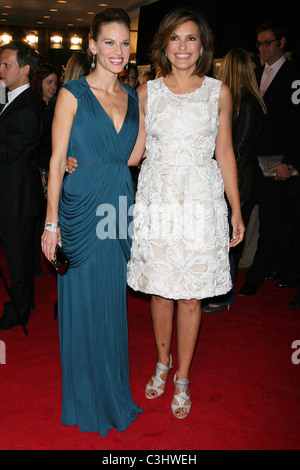 Hilary Swank, Mariska Hargitay World premiere of 'Amelia' presented by Bloomingdale's & Vanity Fair, held at Paris theatre New Stock Photo