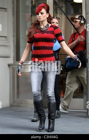 Maria Kanellis filming a scene for 'Celebrity Apprentice 3' New York