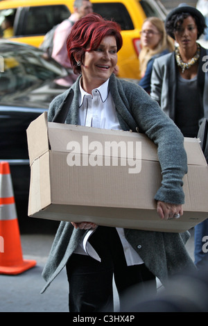 Sharon Osbourne filming a scene for 'Celebrity Apprentice 3' New York