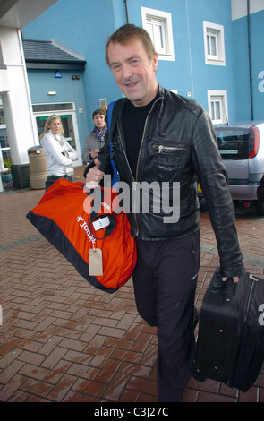 Philip Clive Roderick 'Phil' Tufnell leaving TV studio after filming Strictly Come Dancing at the Tower Ballroom London, Stock Photo