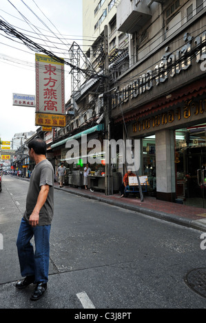 Everyday living, street scene , chinatown , bangkok, thailand Stock Photo