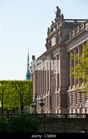 Swedens parliament building Riksdagshuset Riksdagen Stock Photo