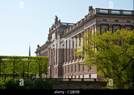 Swedens parliament building Riksdagshuset Riksdagen Stock Photo