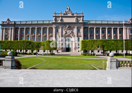 Swedens parliament building Riksdagshuset Riksdagen Stock Photo