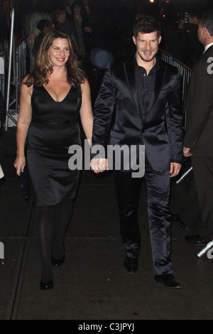 Eric Mabius and his wife Ivy Sherman Opening Night of the Broadway play ...