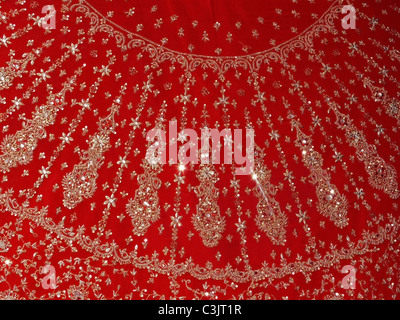 Traditional Ladies wear, Saris are displayed at marketplace, Madhya pradesh, India Stock Photo