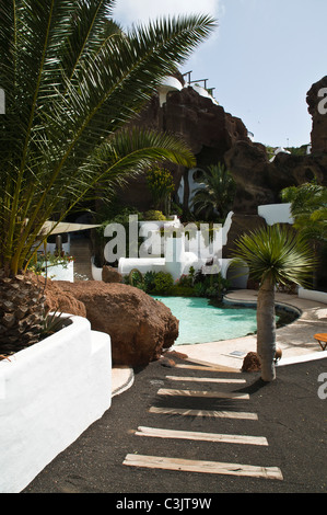 dh Lagomar House Museum NAZARET LANZAROTE Museum of Casa Sharif Omar Sharifs house garden pool Stock Photo