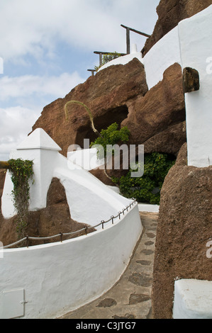 dh Lagomar House Museum NAZARET LANZAROTE Museum of Casa Sharif Omar Sharifs house terrace Stock Photo