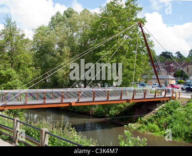 The Jenson Button Bridge in Frome, Somerset, England Stock Photo