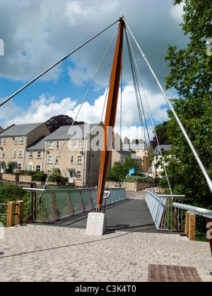 The Jenson Button Bridge in Frome, Somerset, England Stock Photo