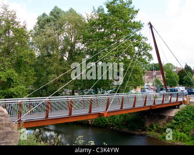 The Jenson Button Bridge in Frome, Somerset, England Stock Photo