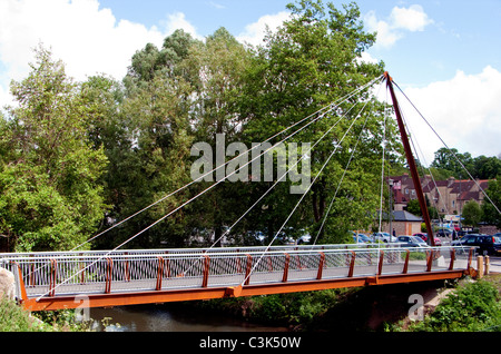 The Jenson Button Bridge in Frome, Somerset, England Stock Photo