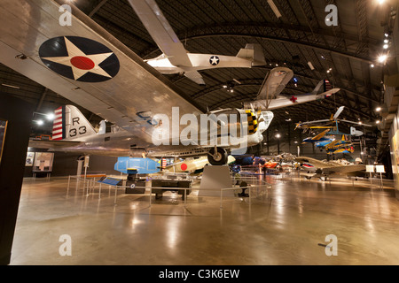 Aircraft displays from the National Museum of the USAF in Dayton, Ohio Stock Photo
