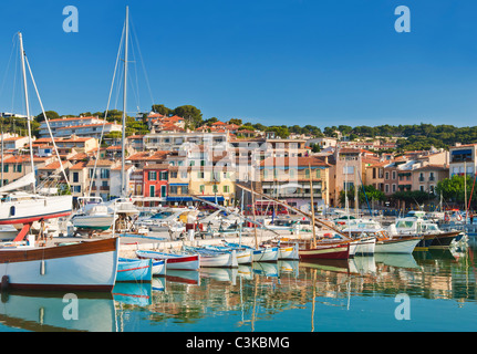 The seaside town of Cassis in the French Riviera Stock Photo