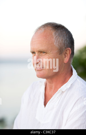 Mature man looking away Stock Photo