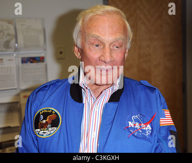 Astronaut Buzz Aldrin  appears as the Grand Marshall for the Ford 400 at Homestead Miami Speedway  Homestead, Florida - Stock Photo