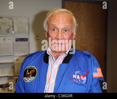 Astronaut Buzz Aldrin  appears as the Grand Marshall for the Ford 400 at Homestead Miami Speedway  Homestead, Florida - Stock Photo