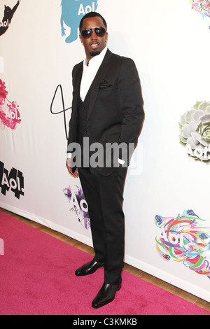 Sean Combs aka P Diddy Kickoff party to celebrate AOL becoming an independent company, held at the New York Stock Exchange, New Stock Photo