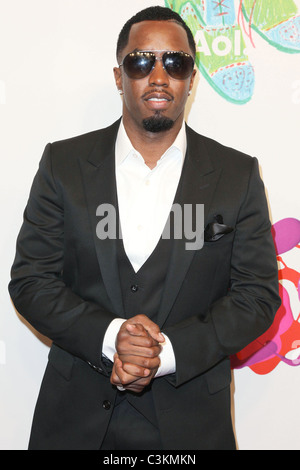 Sean Combs aka P Diddy Kickoff party to celebrate AOL becoming an independent company, held at the New York Stock Exchange, New Stock Photo